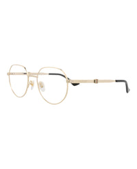 Gucci Mens Round/Oval Gold Gold Transparent Fashion Designer Eyewear