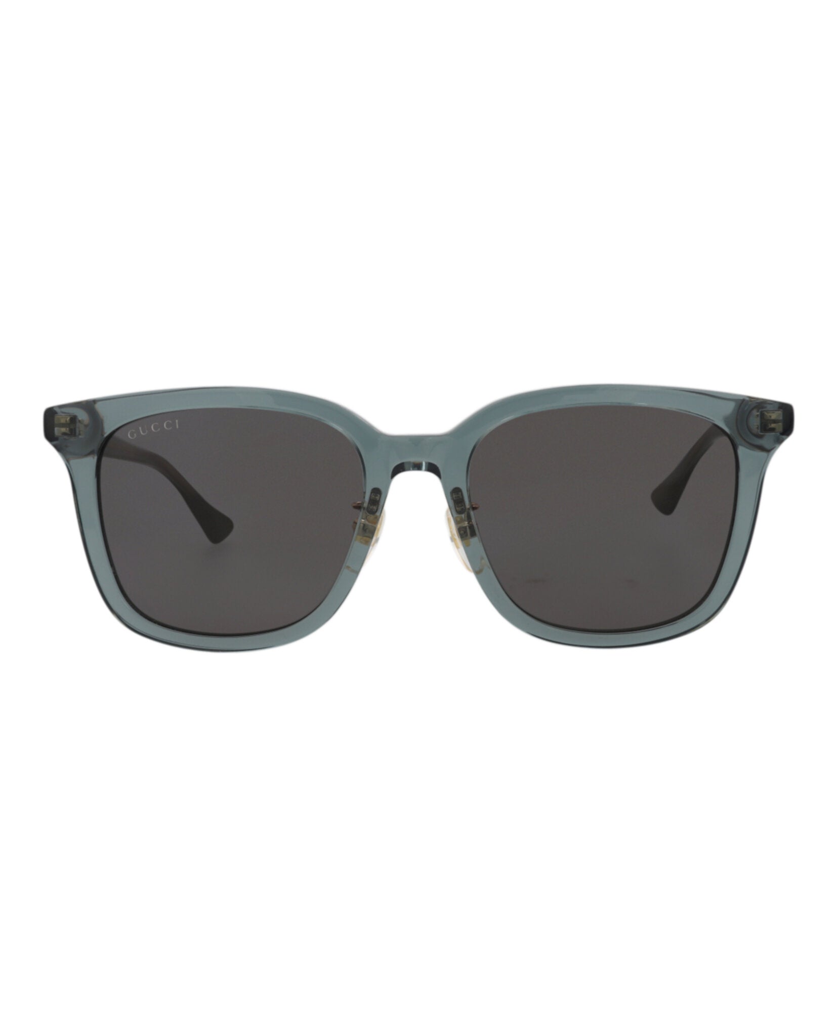 Gucci Mens Square/Rectangle Green Green Grey Fashion Designer Eyewear