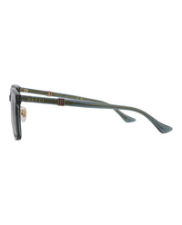 Gucci Mens Square/Rectangle Green Green Grey Fashion Designer Eyewear