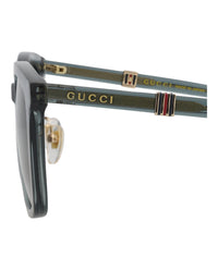 Gucci Mens Square/Rectangle Green Green Grey Fashion Designer Eyewear