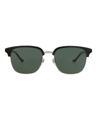 Gucci Mens Square/Rectangle Silver Black Green Fashion Designer Eyewear
