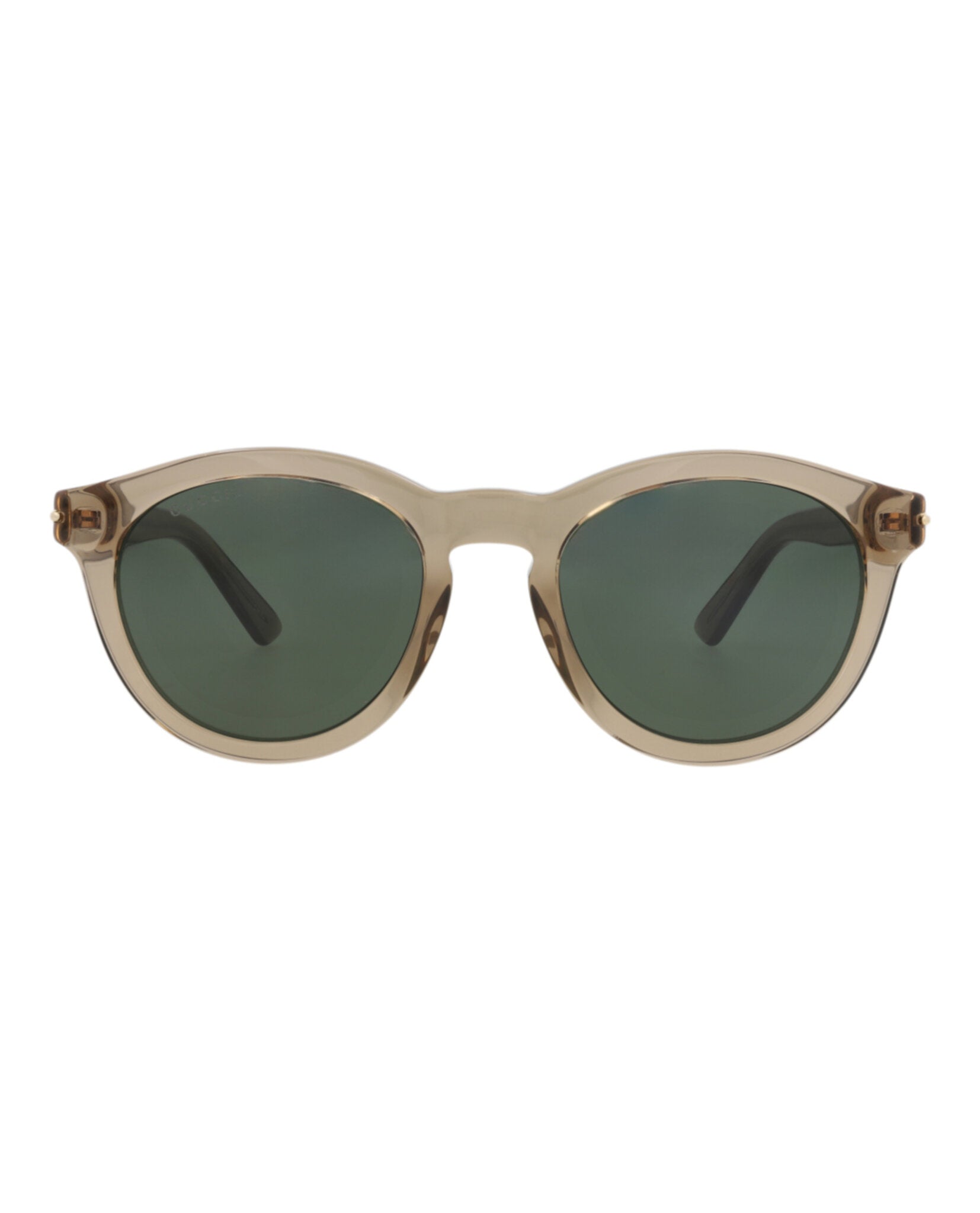 Gucci Gucci Mens Round/Oval Brown Brown Green Fashion Designer Eyewear