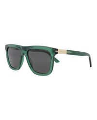Gucci Gucci Mens Square/Rectangle Green Green Grey Fashion Designer Eyewear