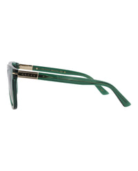 Gucci Gucci Mens Square/Rectangle Green Green Grey Fashion Designer Eyewear