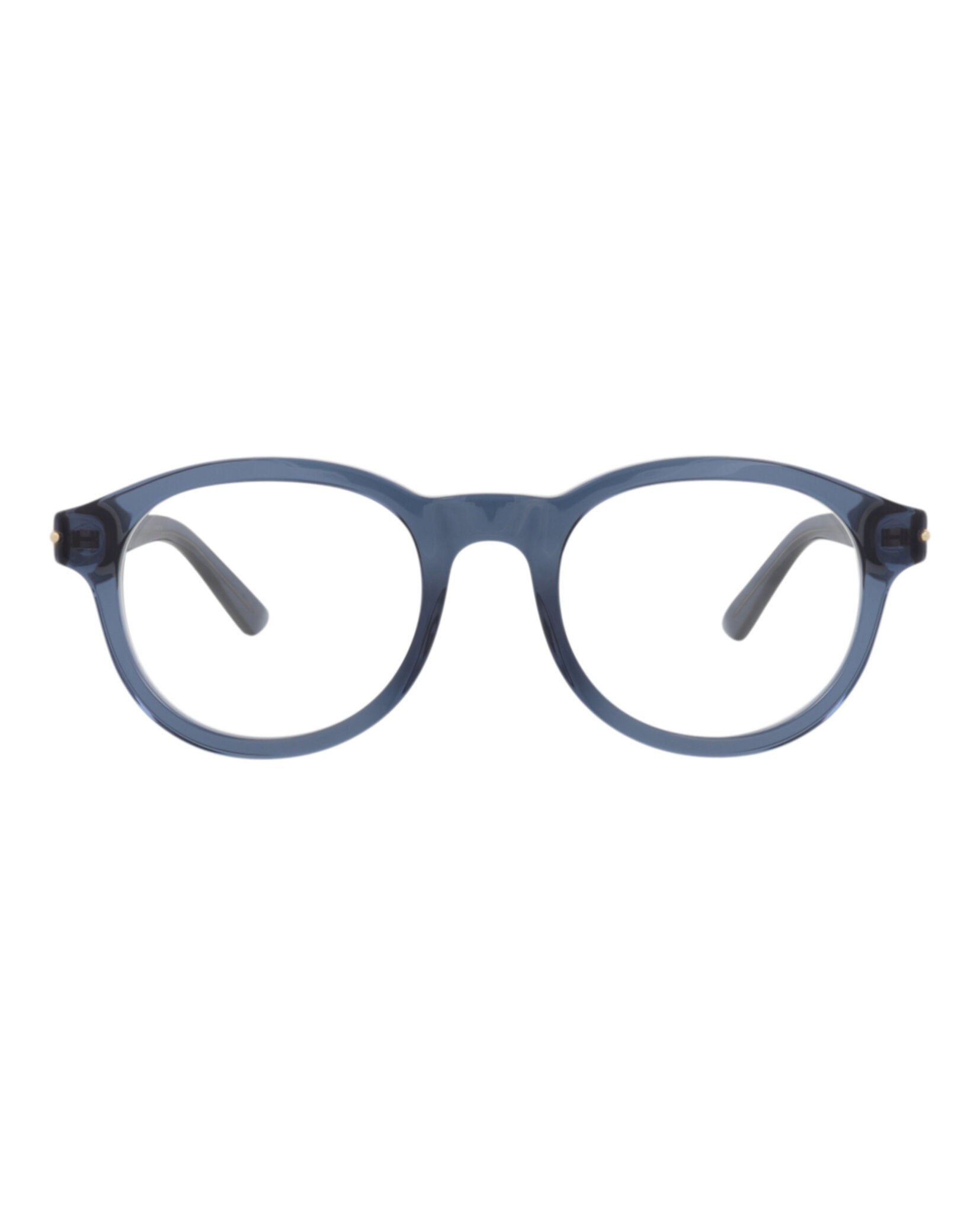 Gucci Gucci Mens Round/Oval Blue Blue Transparent Fashion Designer Eyewear