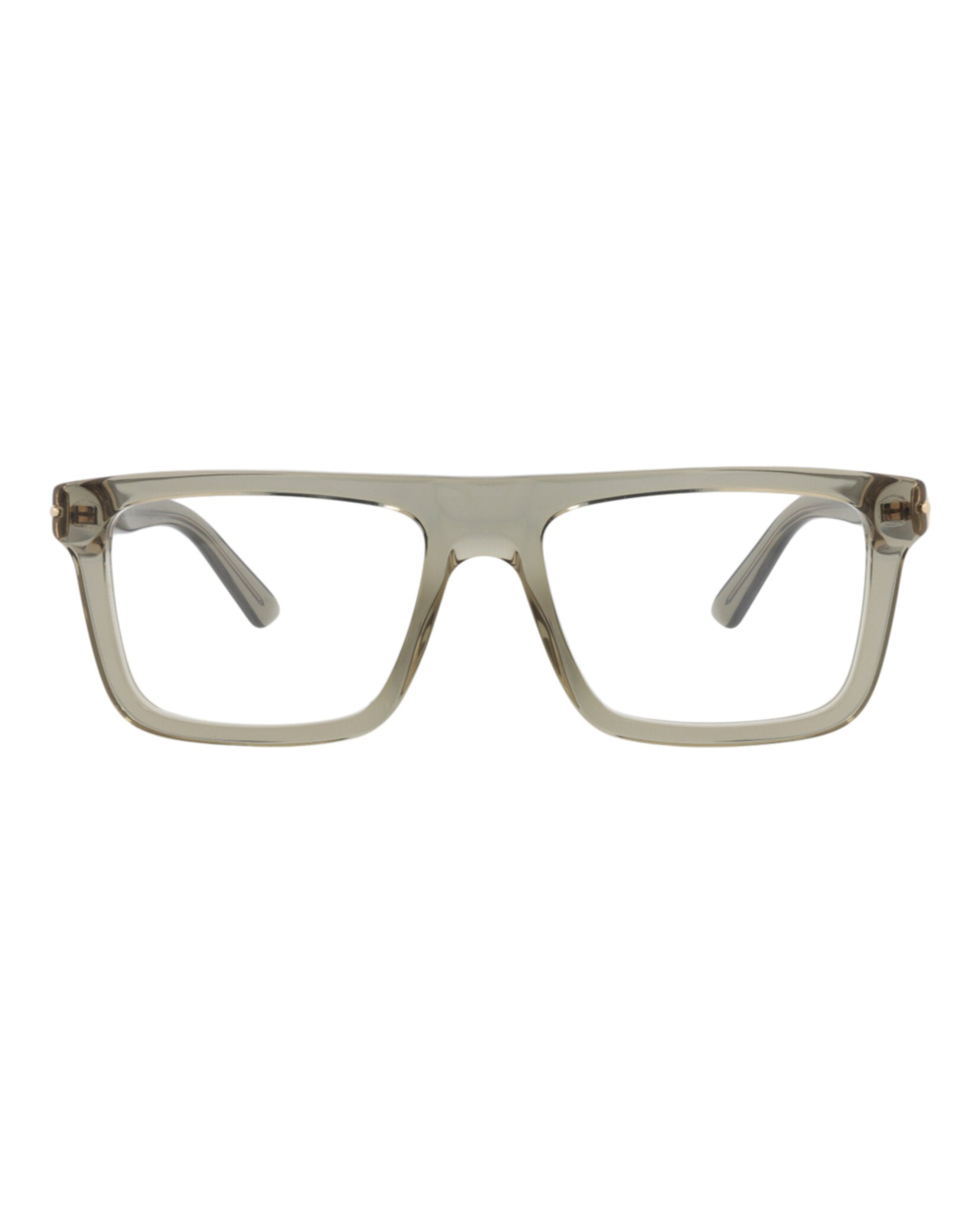 Gucci Gucci Mens Square/Rectangle Brown Brown Transparent Fashion Designer Eyewear