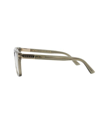 Gucci Gucci Mens Square/Rectangle Brown Brown Transparent Fashion Designer Eyewear