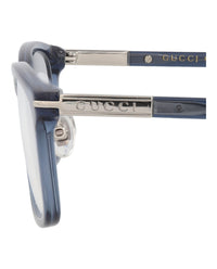 Gucci Gucci Womens Square/Rectangle Blue Blue Transparent Fashion Designer Eyewear
