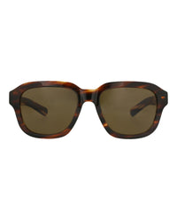Gucci Gucci Mens Square/Rectangle Havana Havana Brown Fashion Designer Eyewear