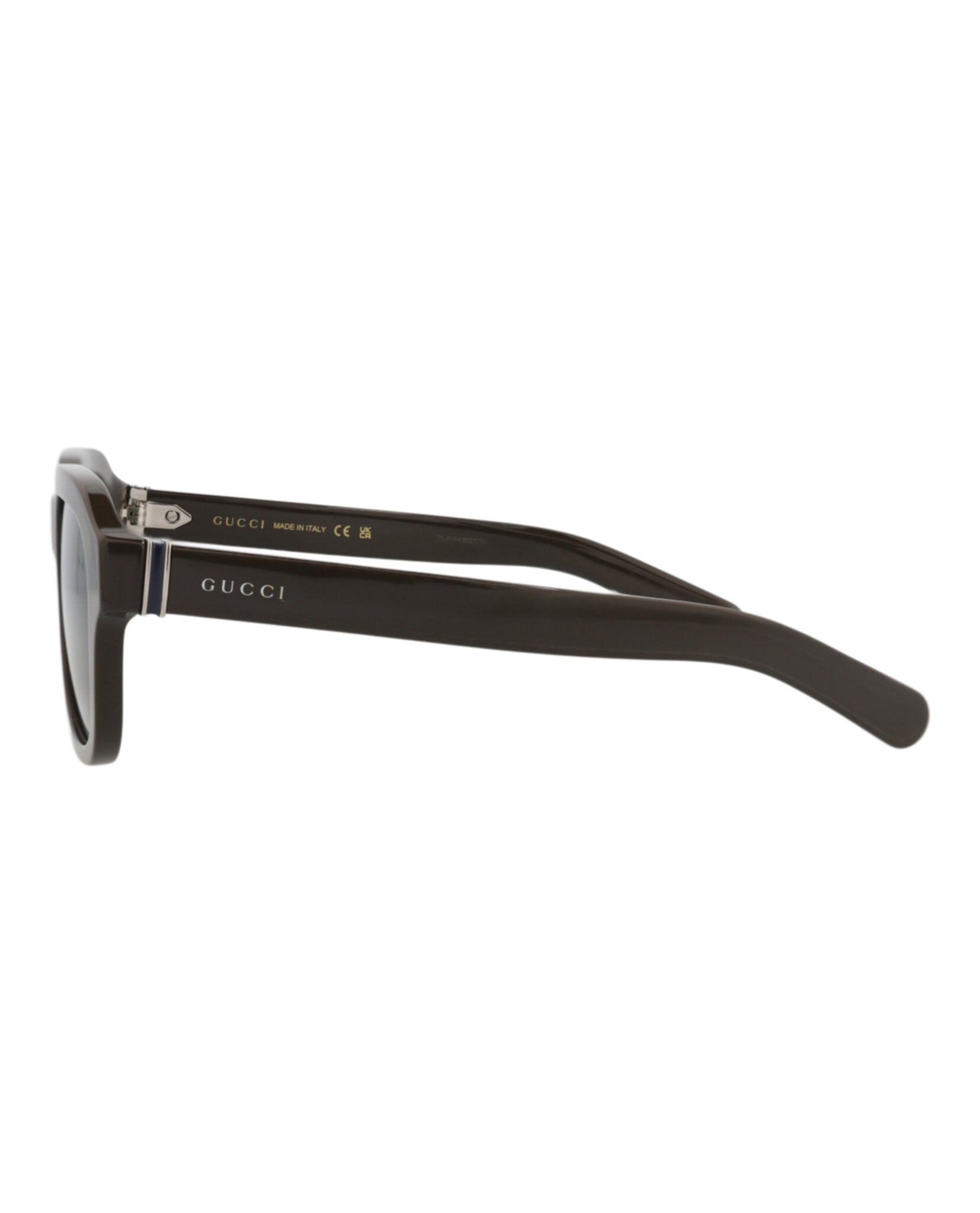 Gucci Mens Square/Rectangle Brown Brown Green Fashion Designer Eyewear