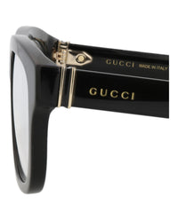 Gucci Gucci Mens Square/Rectangle Black Black Transparent Fashion Designer Eyewear