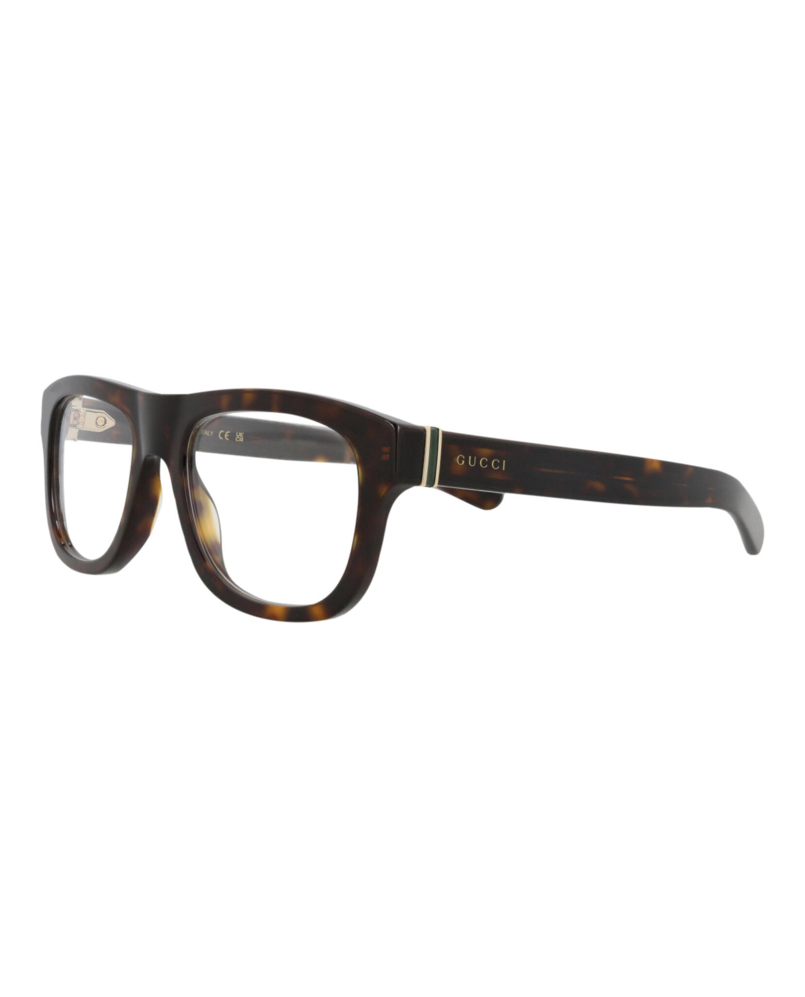 Gucci Gucci Mens Square/Rectangle Havana Havana Transparent Fashion Designer Eyewear