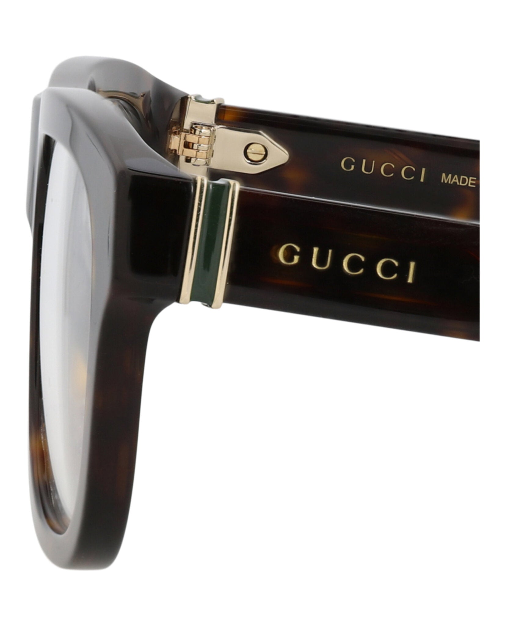 Gucci Gucci Mens Square/Rectangle Havana Havana Transparent Fashion Designer Eyewear