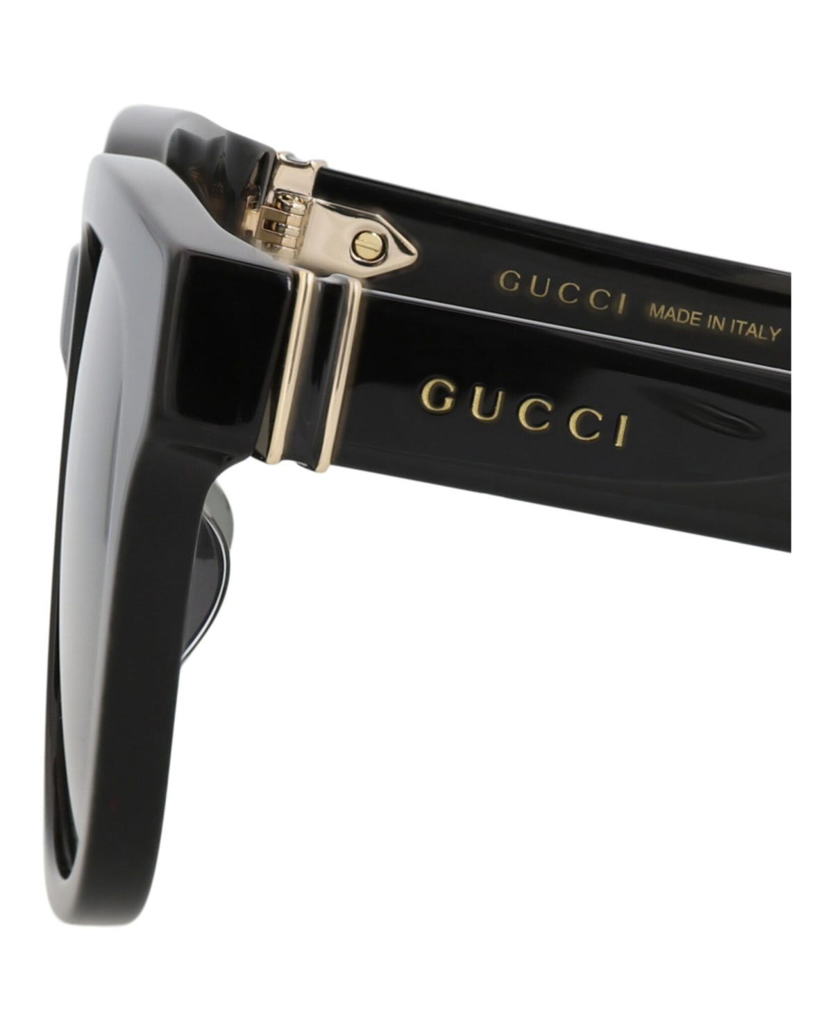 Gucci Gucci Womens Square/Rectangle Black Black Grey Fashion Designer Eyewear