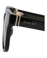 Gucci Gucci Womens Square/Rectangle Black Black Grey Fashion Designer Eyewear