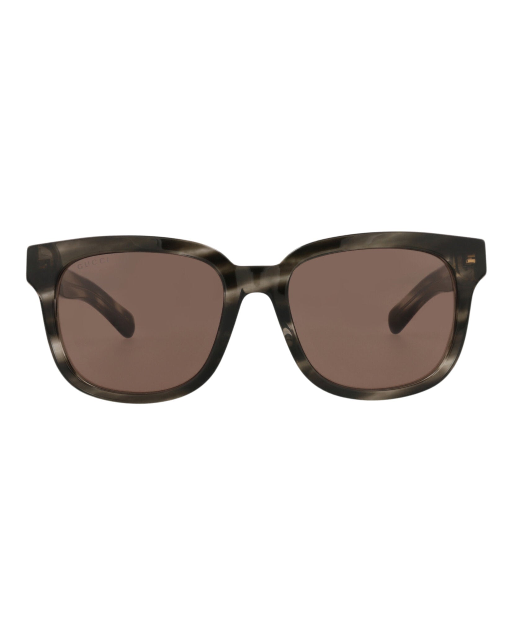 Gucci Womens Square/Rectangle Havana Havana Brown Fashion Designer Eyewear