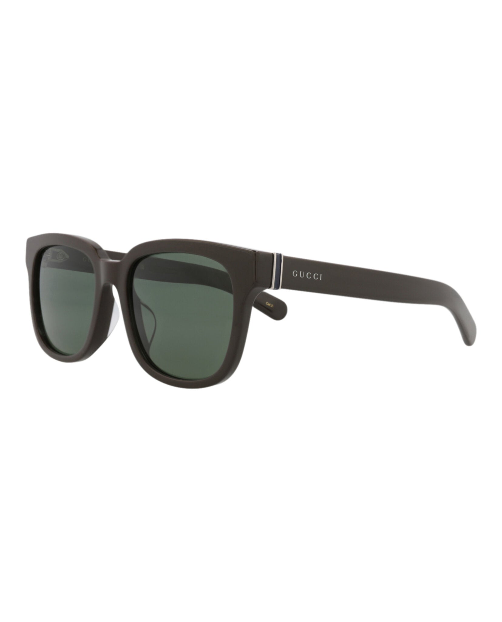Gucci Womens Square/Rectangle Brown Brown Green Fashion Designer Eyewear