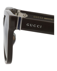 Gucci Womens Square/Rectangle Brown Brown Green Fashion Designer Eyewear