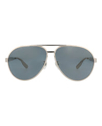 Gucci Gucci Mens Aviator Silver Silver Silver Fashion Designer Eyewear