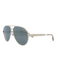 Gucci Gucci Mens Aviator Silver Silver Silver Fashion Designer Eyewear