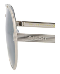 Gucci Gucci Mens Aviator Silver Silver Silver Fashion Designer Eyewear