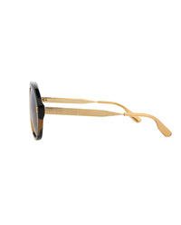 Gucci Gucci Mens Aviator Havana Gold Brown Fashion Designer Eyewear