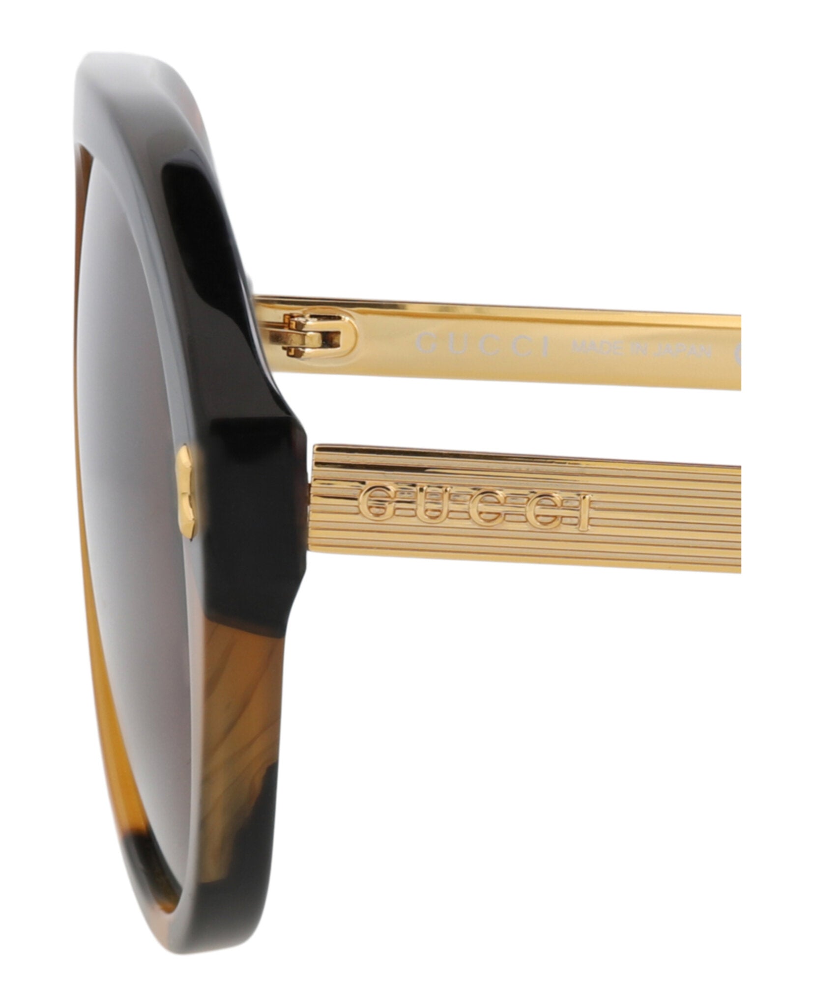 Gucci Gucci Mens Aviator Havana Gold Brown Fashion Designer Eyewear