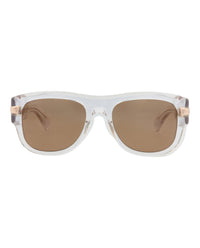 Gucci Mens Square/Rectangle Crystal Crystal Brown Fashion Designer Eyewear