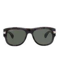 Gucci Gucci Mens Square/Rectangle Grey Grey Grey Fashion Designer Eyewear