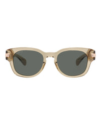 Gucci Mens Round/Oval Brown Brown Grey Fashion Designer Eyewear