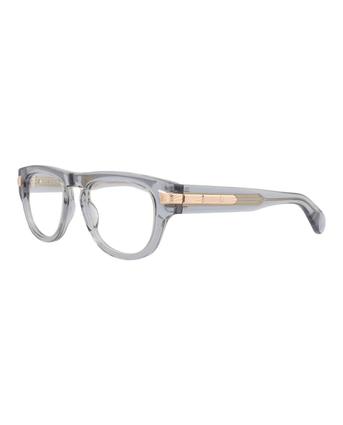 Gucci Mens Aviator Grey Grey Transparent Fashion Designer Eyewear