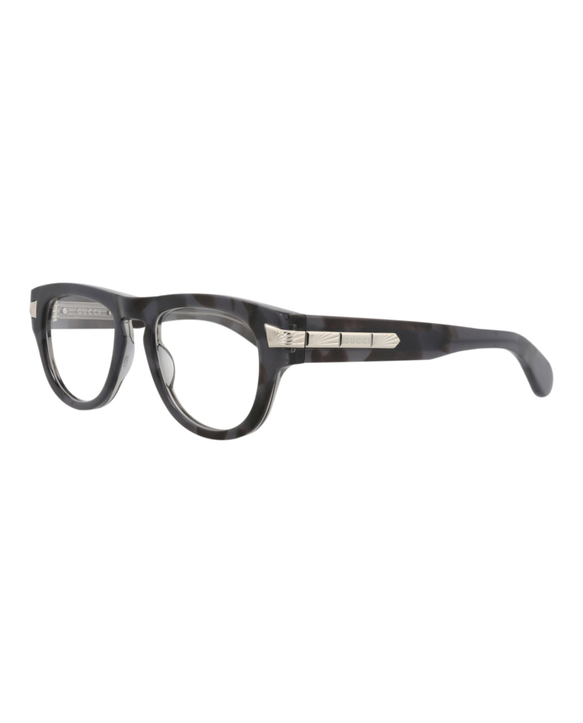Gucci Mens Aviator Grey Grey Transparent Fashion Designer Eyewear