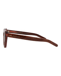 Gucci Womens Cat Eye Pink Pink Brown Fashion Designer Eyewear