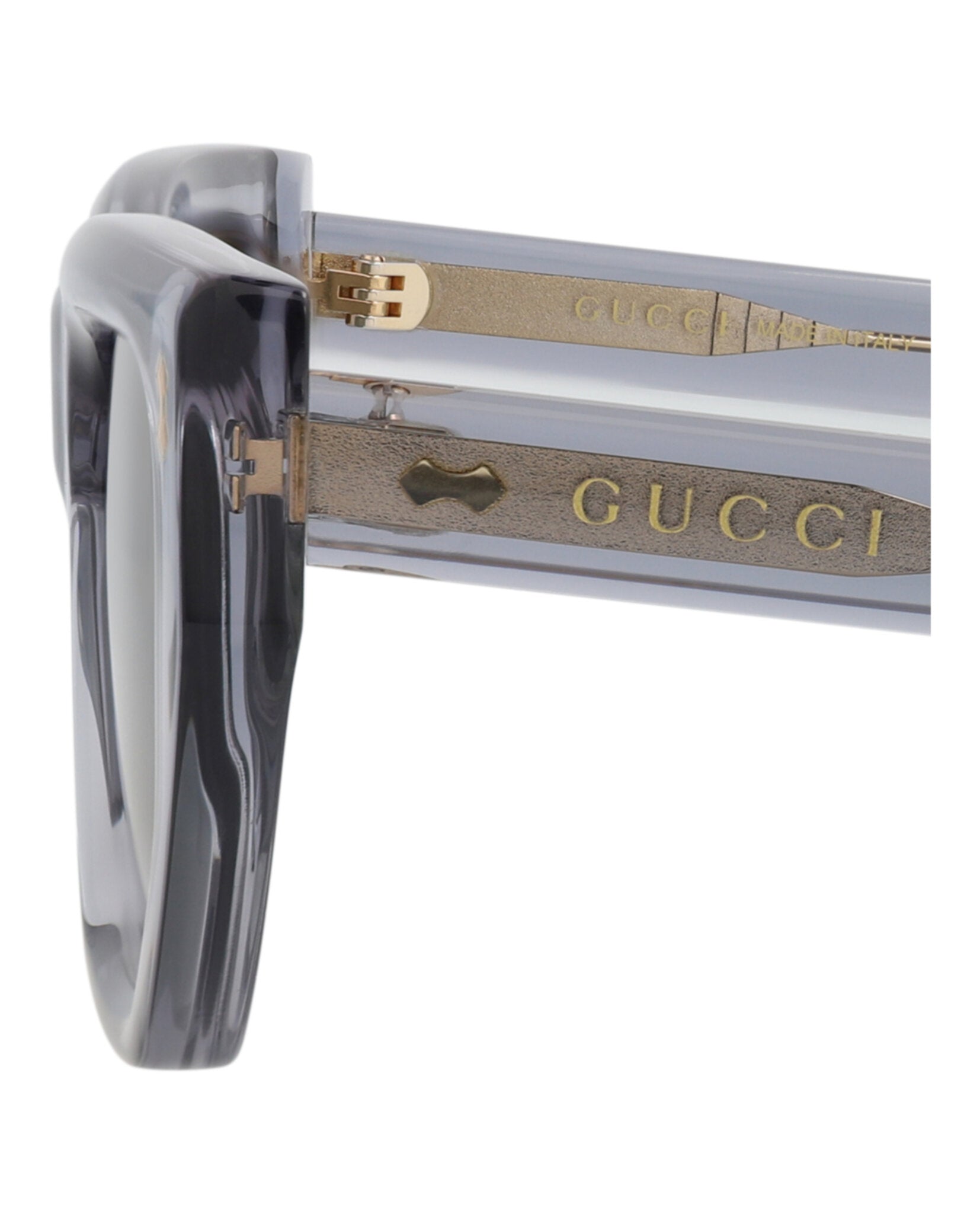 Gucci Gucci Womens Cat Eye Grey Grey Grey Fashion Designer Eyewear