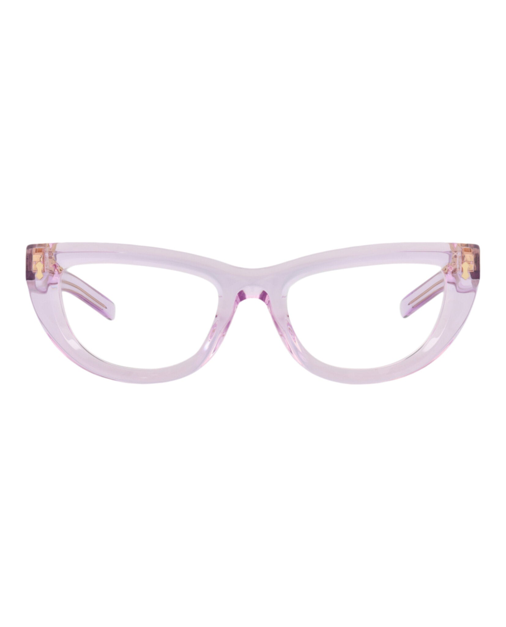 Gucci Gucci Womens Cat Eye Violet Violet Transparent Fashion Designer Eyewear