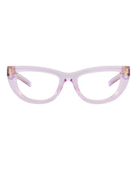 Gucci Gucci Womens Cat Eye Violet Violet Transparent Fashion Designer Eyewear
