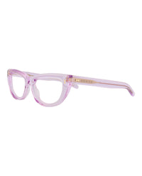Gucci Gucci Womens Cat Eye Violet Violet Transparent Fashion Designer Eyewear
