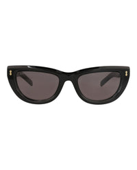 Gucci Womens Cat Eye Black Black Grey Fashion Designer Eyewear