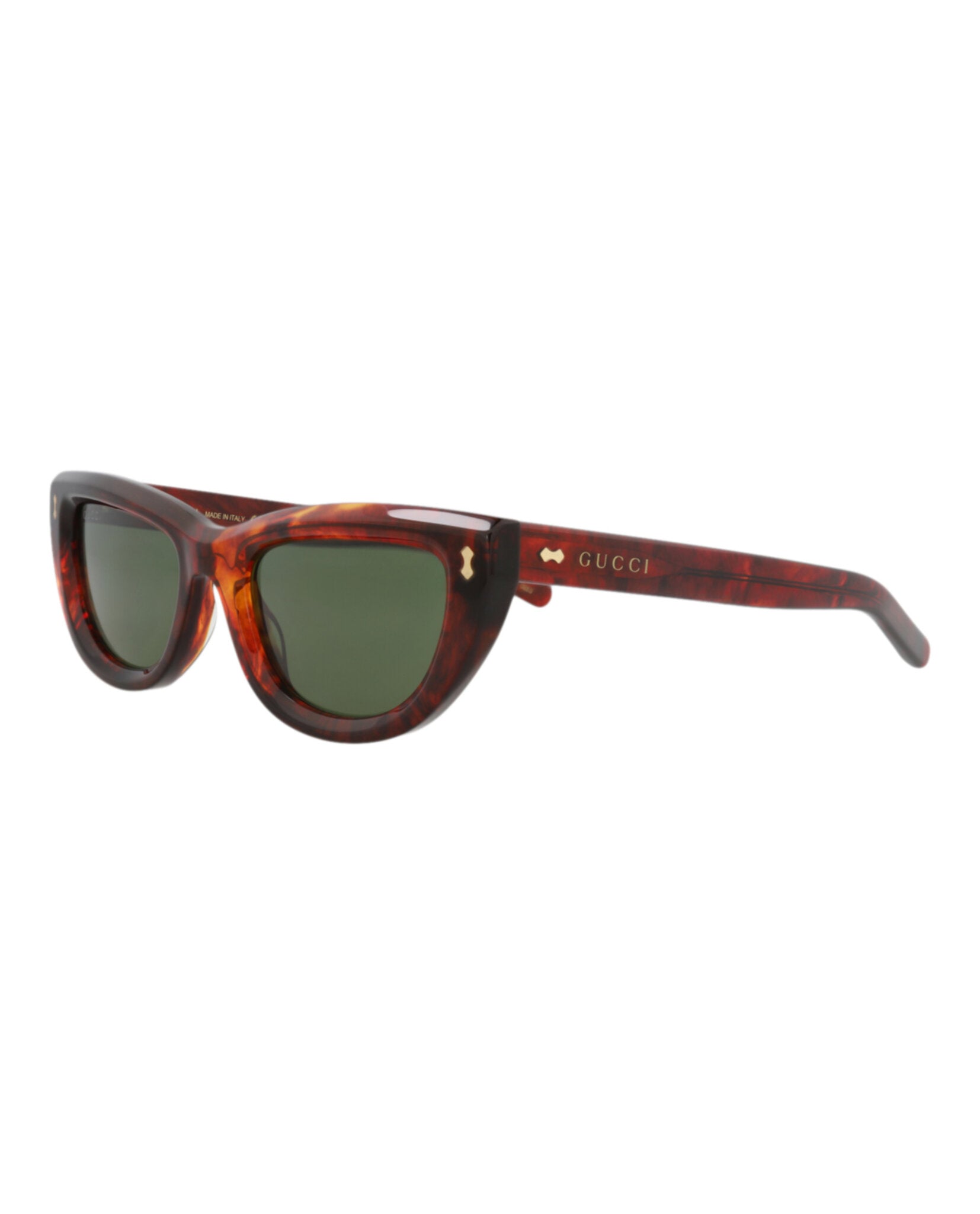 Gucci Gucci Womens Cat Eye Havana Havana Green Fashion Designer Eyewear