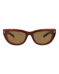 Gucci Womens Cat Eye Pink Pink Brown Fashion Designer Eyewear
