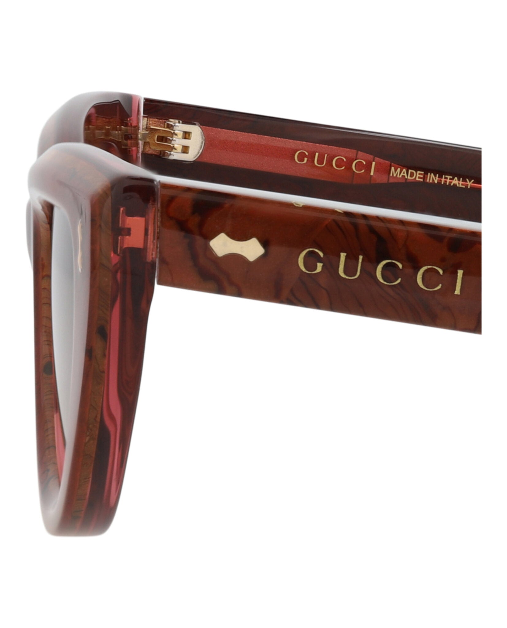 Gucci Womens Cat Eye Pink Pink Brown Fashion Designer Eyewear