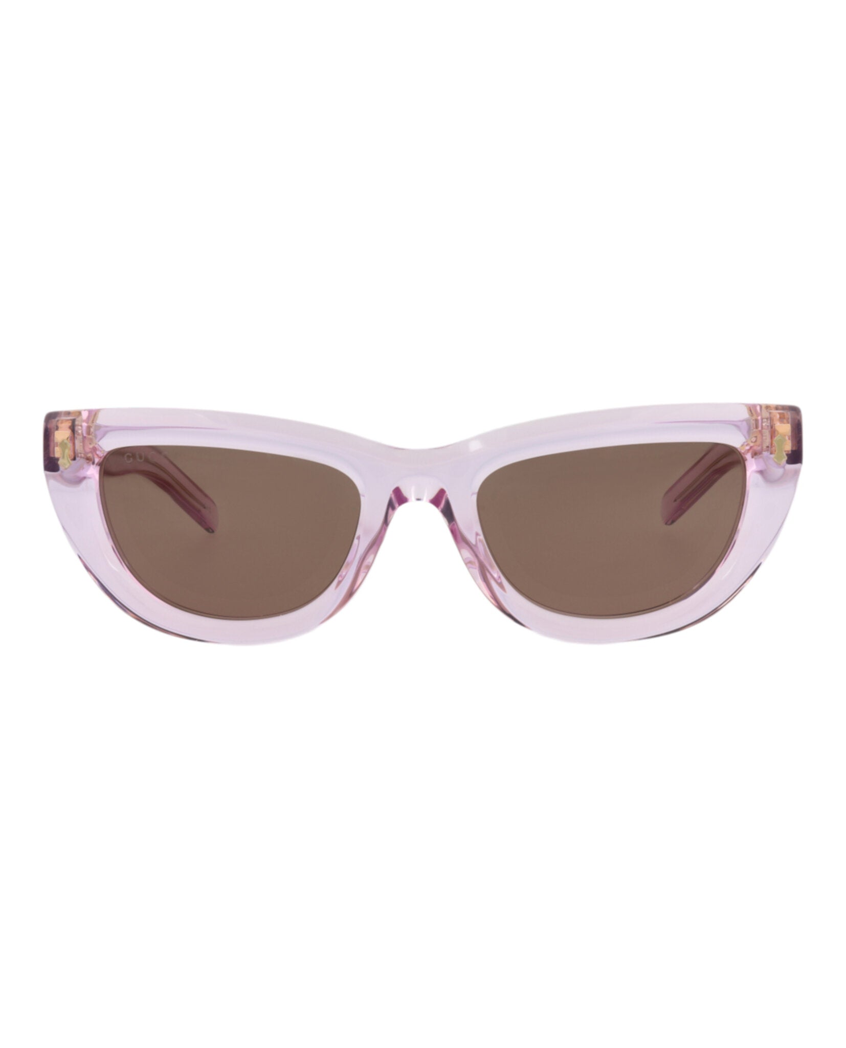 Gucci Womens Cat Eye Violet Violet Brown Fashion Designer Eyewear