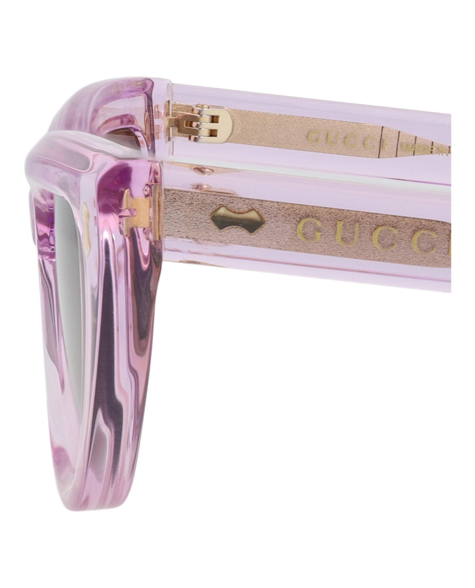 Gucci Womens Cat Eye Violet Violet Brown Fashion Designer Eyewear