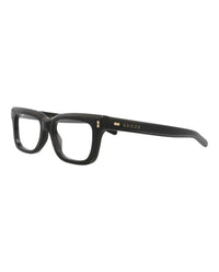 Gucci Womens Square/Rectangle Black Black Transparent Fashion Designer Eyewear