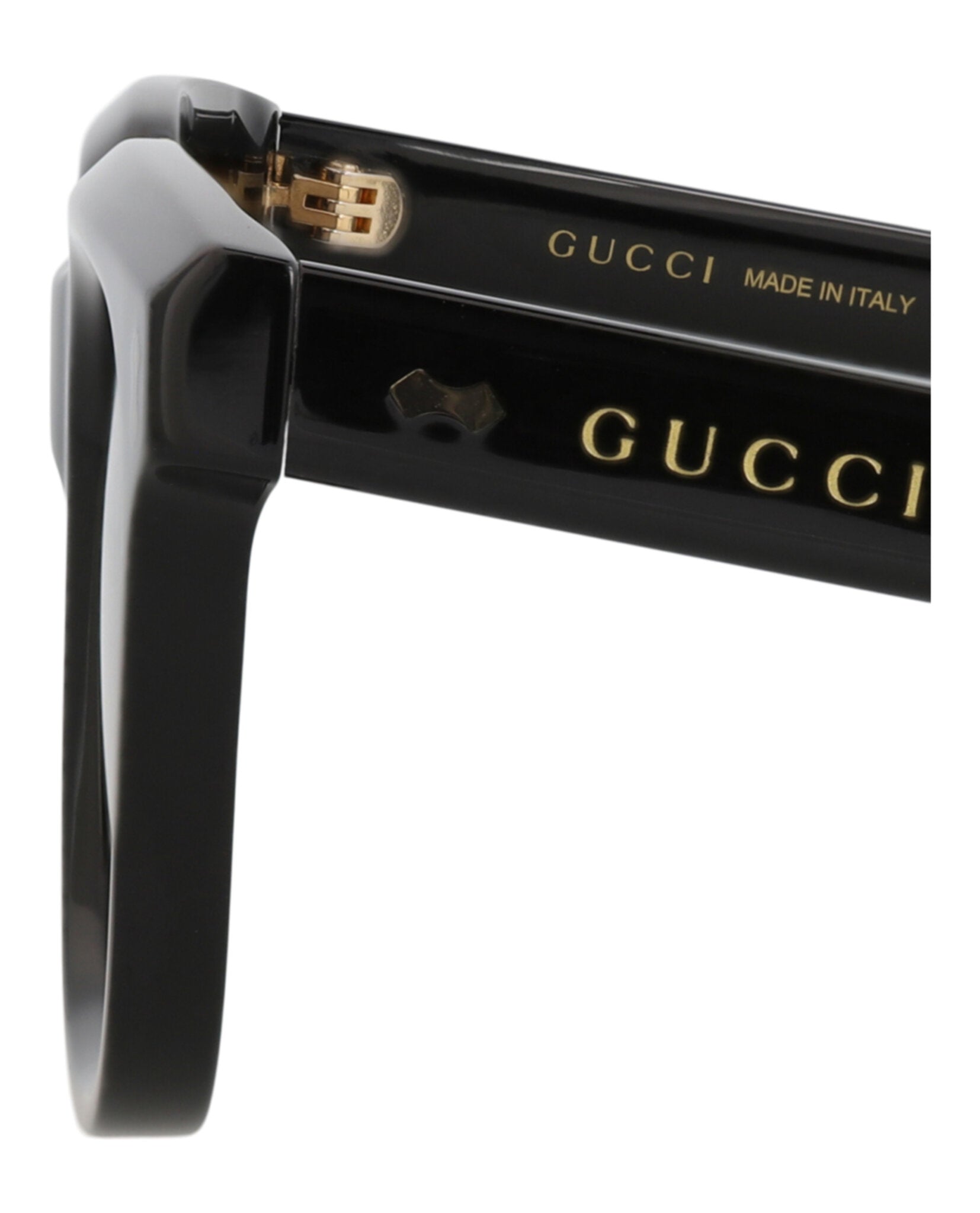 Gucci Mens Square/Rectangle Black Black Grey Fashion Designer Eyewear