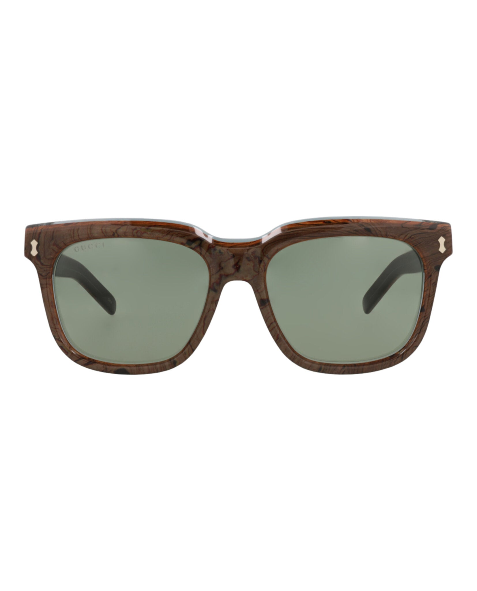 Gucci Mens Square/Rectangle Blue Blue Green Fashion Designer Eyewear