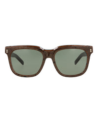 Gucci Mens Square/Rectangle Blue Blue Green Fashion Designer Eyewear