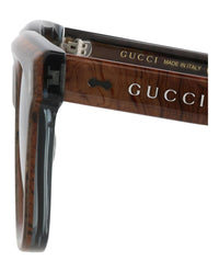 Gucci Mens Square/Rectangle Blue Blue Green Fashion Designer Eyewear