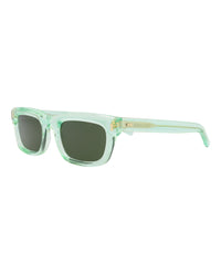 Gucci Mens Square/Rectangle Green Green Green Fashion Designer Eyewear