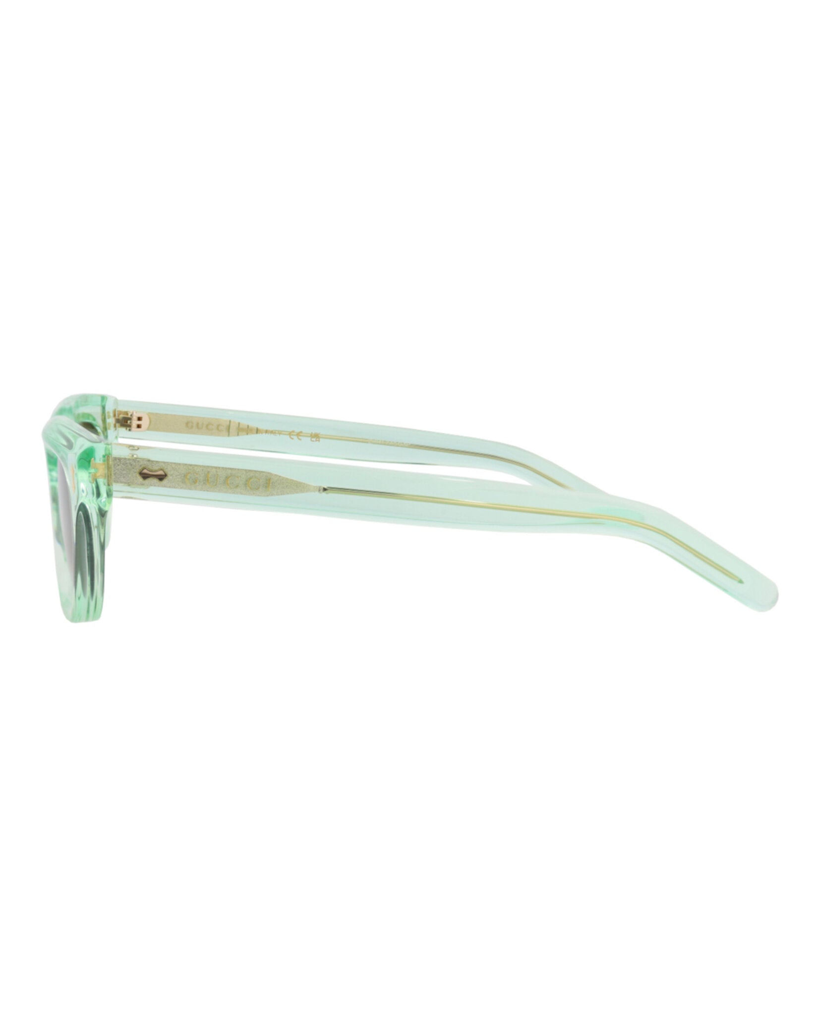 Gucci Mens Square/Rectangle Green Green Green Fashion Designer Eyewear